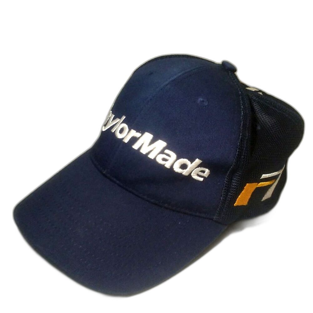 TaylorMade R7 TMAX Gear Blue Strapback Golf Cap Hat Adjustable